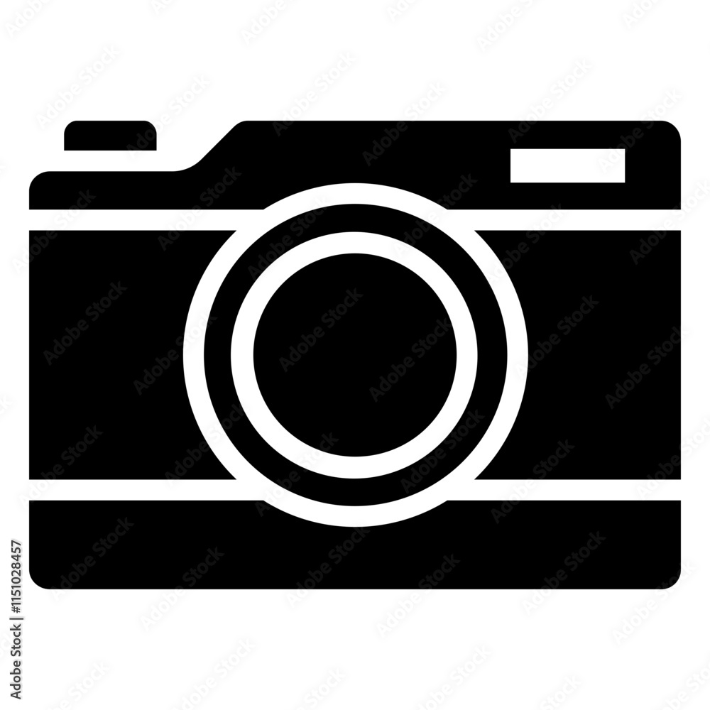 Camera Glyph Icon, Black And White Glyph Icon Symbol Camera Glyph Icon, Black And White Glyph Icon Symbol