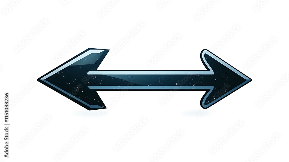 Double arrow, two direction. Double arrow, two direction.