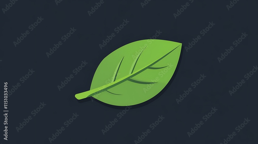 Green leaf icon.