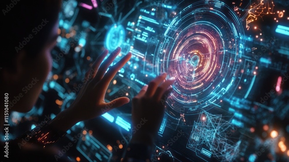 Navigating the Digital Frontier: A Futuristic Interface Navigating the Digital Frontier: A Futuristic Interface