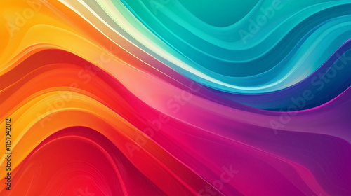 Dynamic Gradient Wave Background with Vibrant Abstract Colors