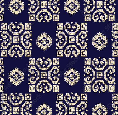 Wallpaper Mural seamless gentle vector paisley print with ethnic paisley and flowers pattern, allover composition. Detailed beautiful paisleys with floral motives in black and white. Torontodigital.ca