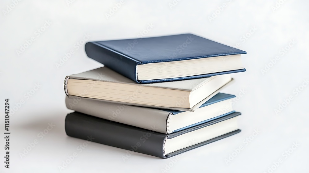 Stacked four books. Stacked four books.