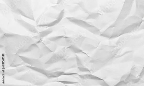texture of blank crumpled white paper background . paper clean wrinkled texture background