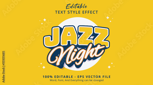Jazz Nights Editable Text Effect