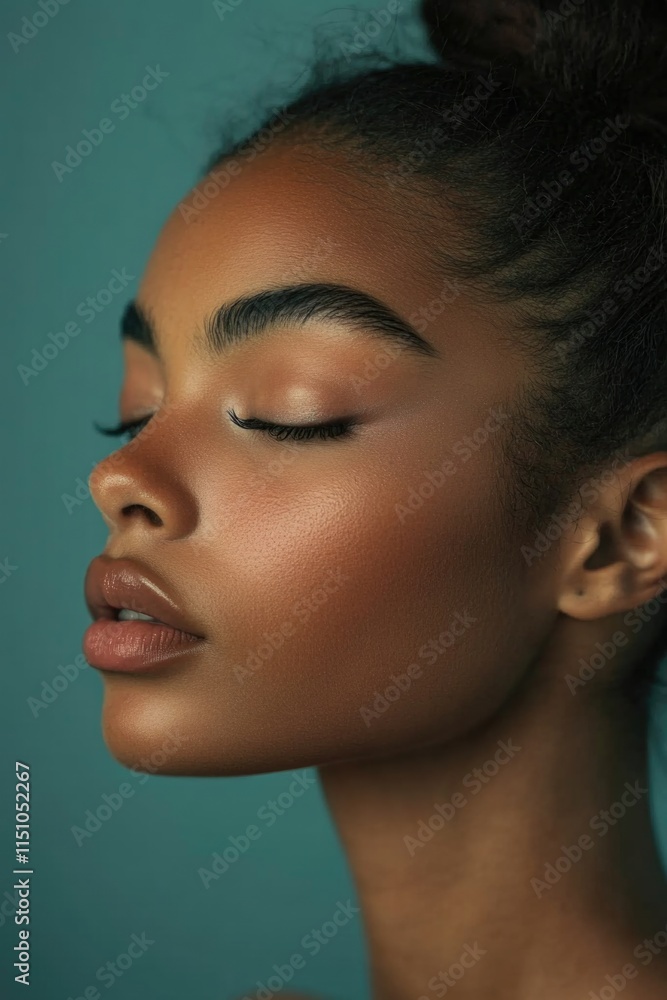 Fototapeta premium Woman with eyes closed