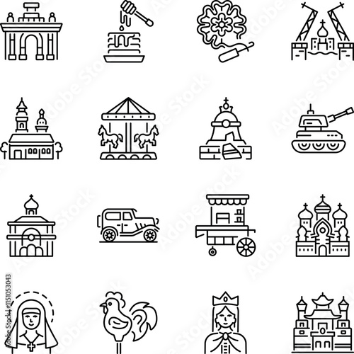 Collection of Linear Style Russian Artwork Icons

Collection of Linear Style Russian Artwork Icons


