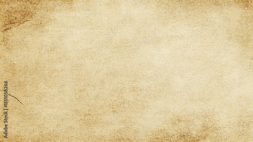 Fototapeta premium Aged, textured paper background with subtle discoloration and light scratches.