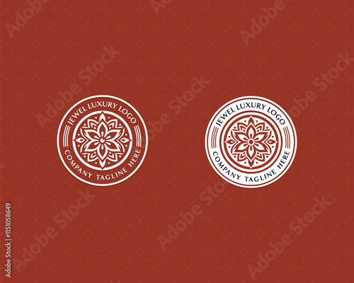 Minimalist unique Luxury Flower logo for clinic, spa, hotel template for business company