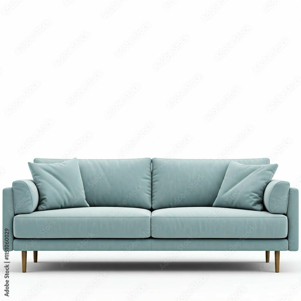 Fototapeta premium sofa isolated on white background