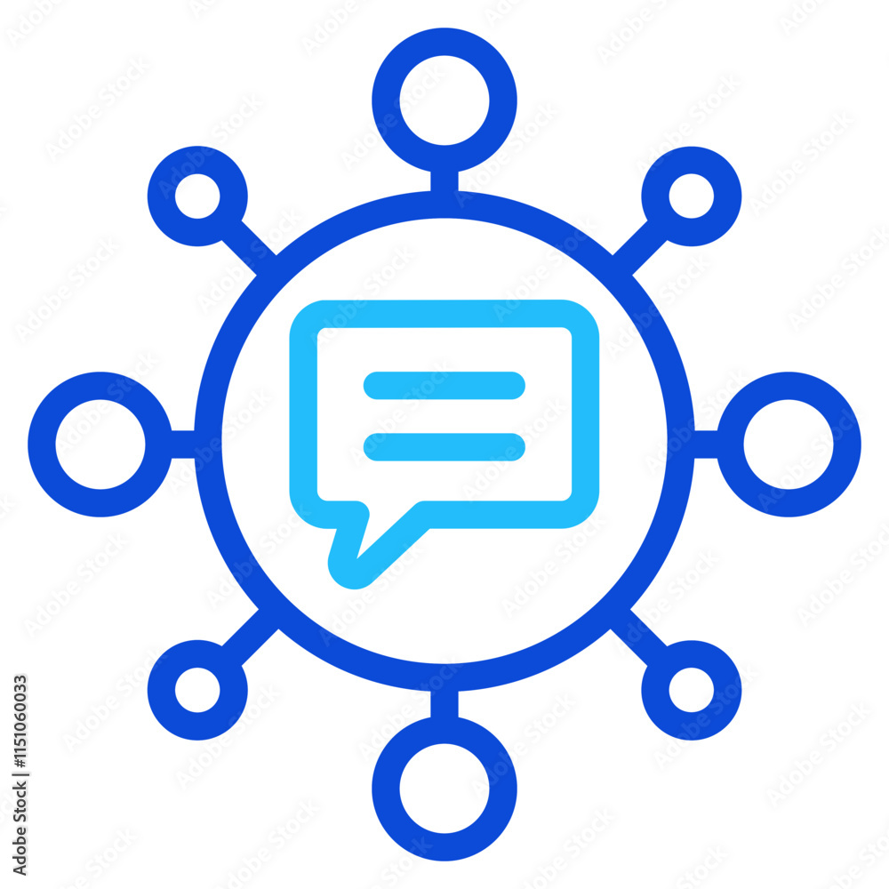 Communication skills Duoline Icon Communication skills Duoline Icon