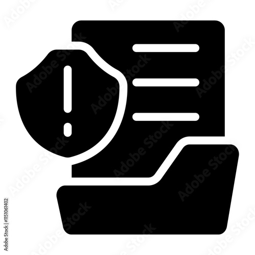 Data breach Solid Icon