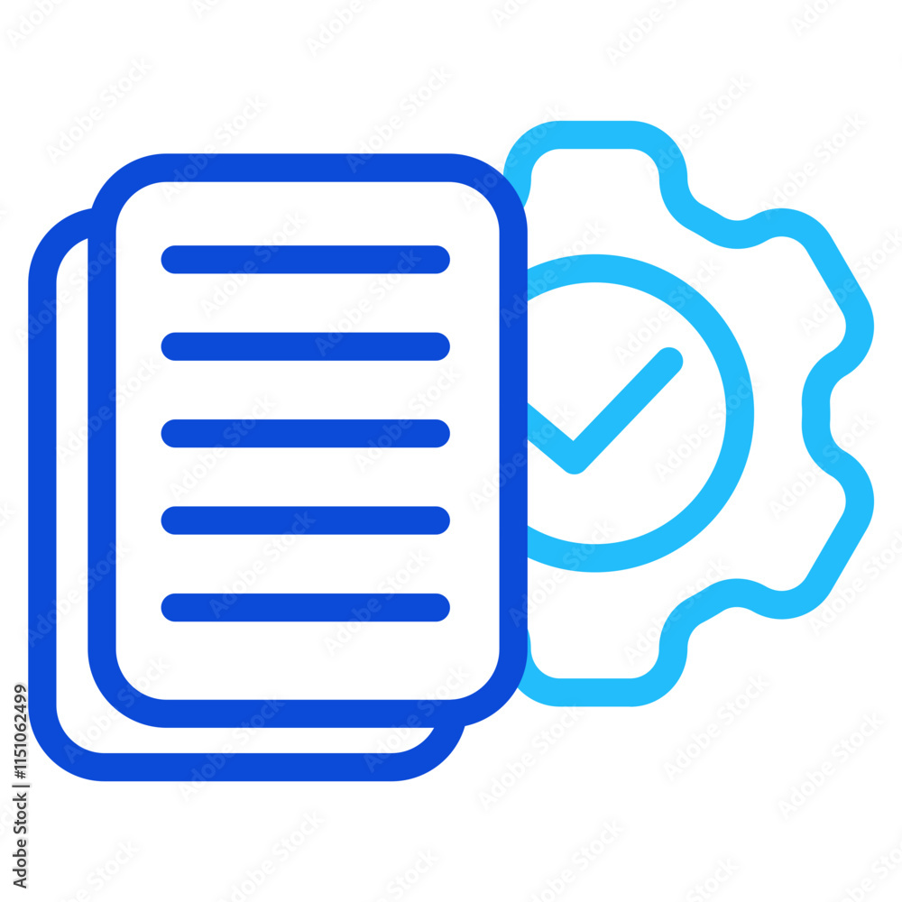 Document management Duoline Icon