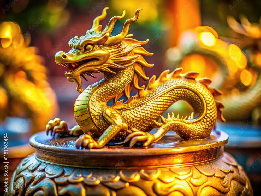 Intricate dragon scales adorn this macro pottery, a miniature figurine showcasing detailed fantasy art. Intricate dragon scales adorn this macro pottery, a miniature figurine showcasing detailed fantasy art.