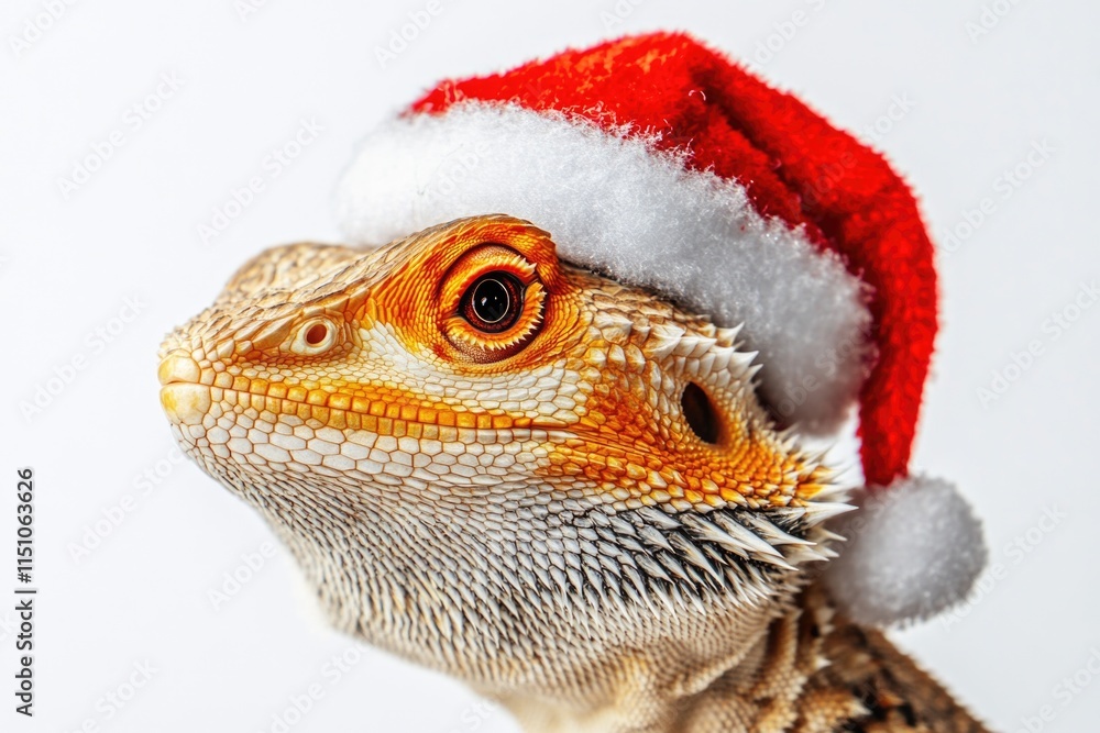 Bearded Lizard in Santa Hat Bearded Lizard in Santa Hat