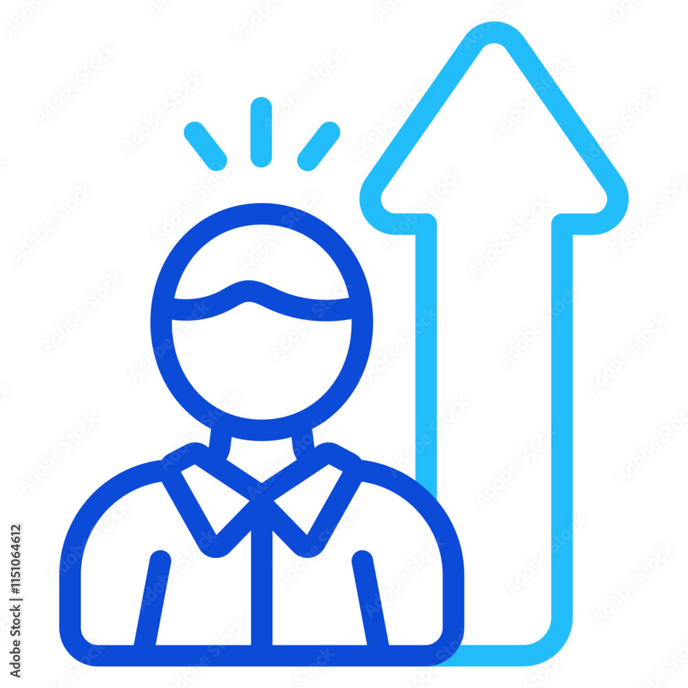 Leadership development Duoline Icon Leadership development Duoline Icon