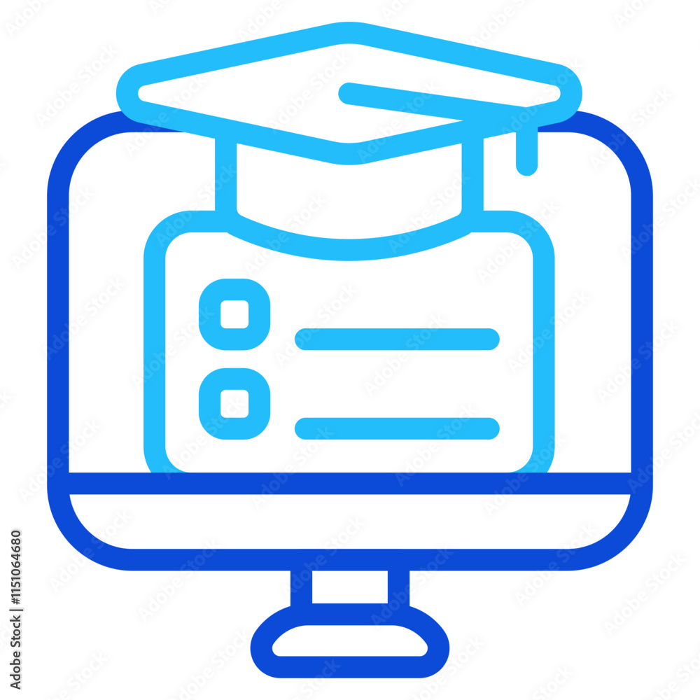 Learning management system Duoline Icon Learning management system Duoline Icon