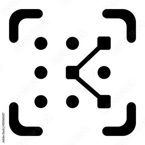 Pattern recognition Solid Icon