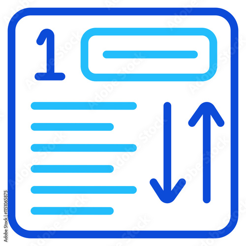 Prioritization Duoline Icon