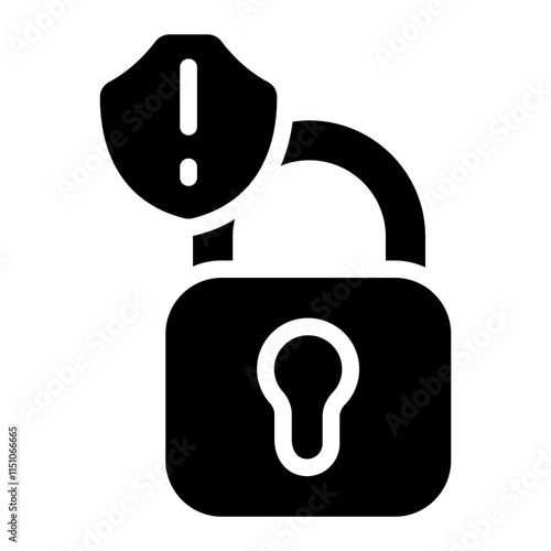 Security breach Solid Icon
