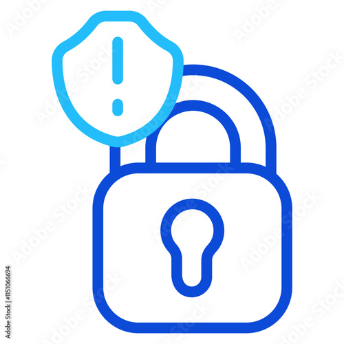 Security breach Duoline Icon
