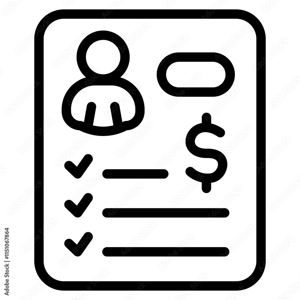 Accountability Line Icon Accountability Line Icon