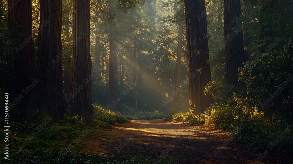 Fototapeta premium morning in the woods