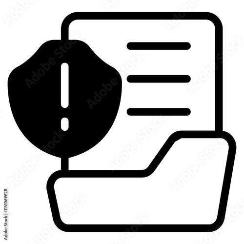 Data breach Glyph Icon