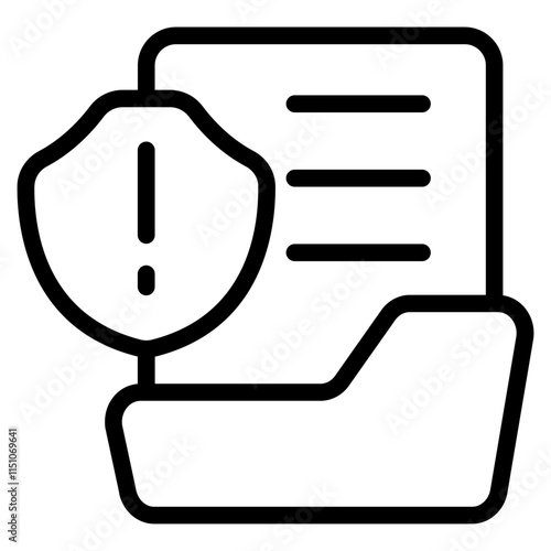 Data breach Line Icon