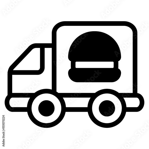 Delivery food Glyph Icon