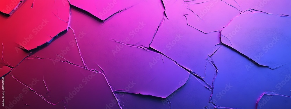 Abstract cracked surface with pink and blue gradient. Abstract cracked surface with pink and blue gradient.