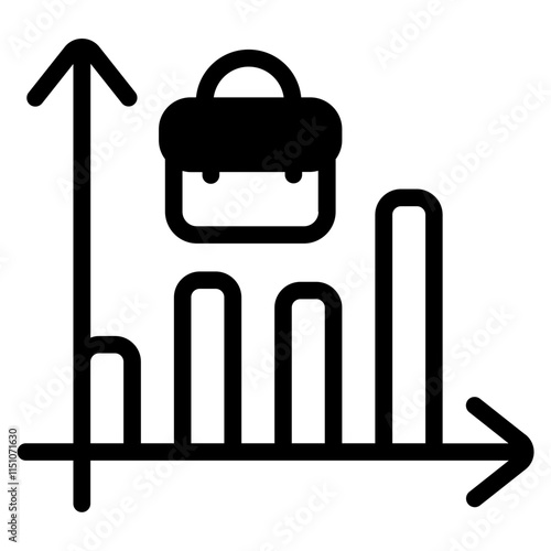 Job market trends Glyph Icon