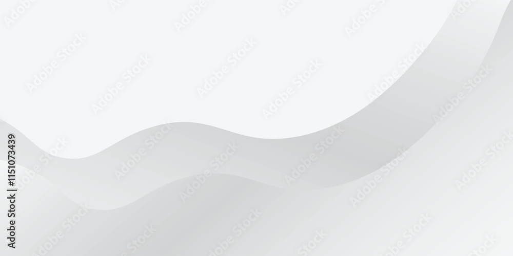 Abstract white and gray background with gradient color and artistic dynamic line simple