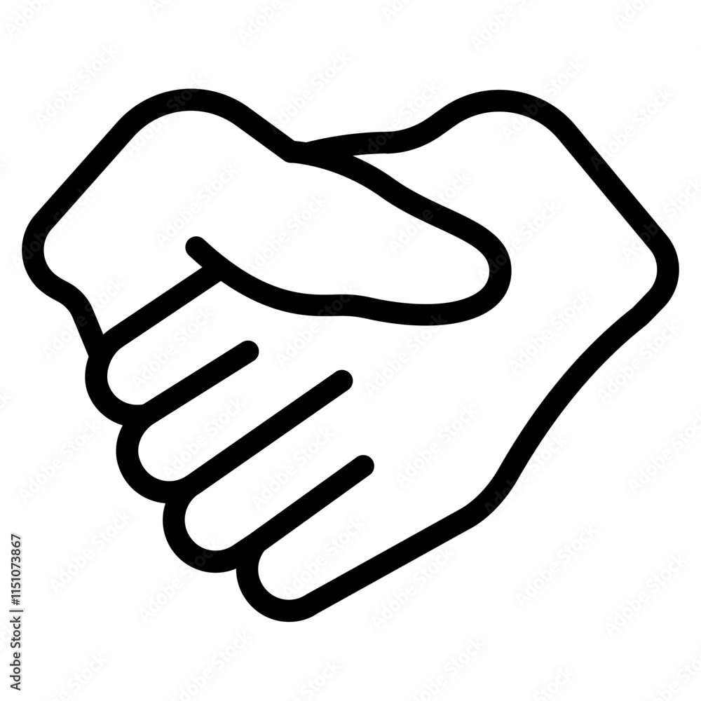 Respect Line Icon Respect Line Icon