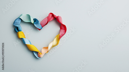 Rainbow Heart: A vibrant, c...