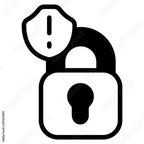 Security breach Glyph Icon
