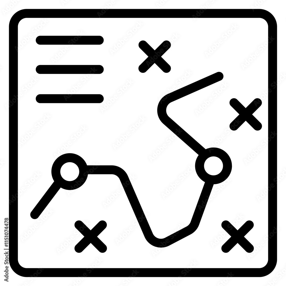 Obraz premium Strategy Line Icon
