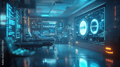 Wallpaper Mural Medical Network Concept for Patient Health Checks Torontodigital.ca