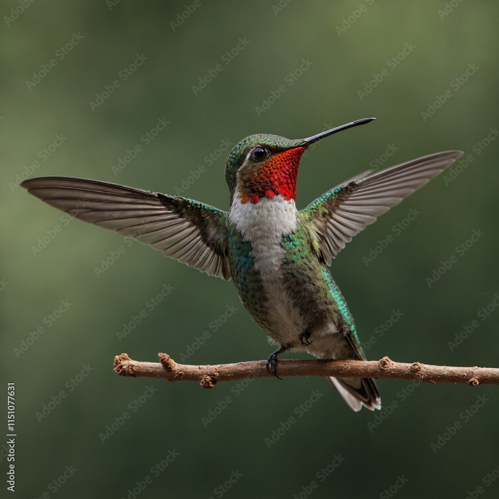 Fototapeta premium How does a hummingbird’s heart support its high energy demands?