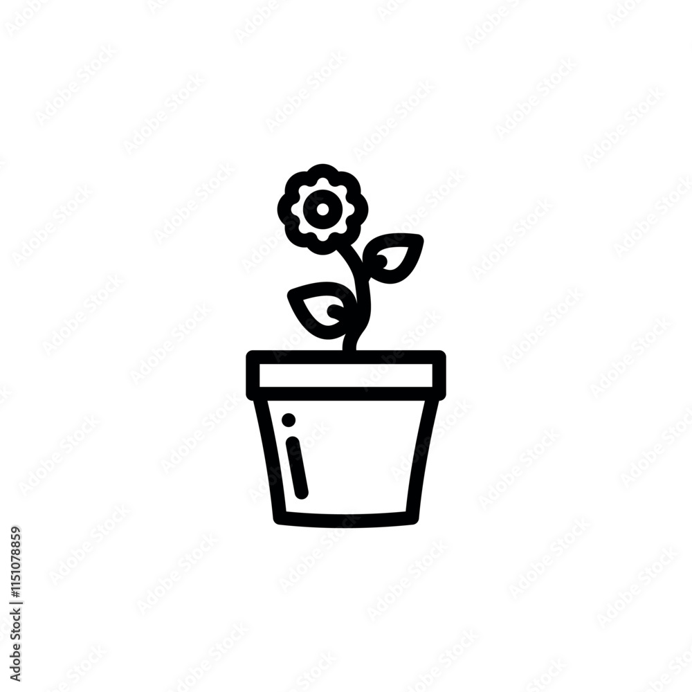 flower vase icon vector design template elegant style flower vase icon vector design template elegant style