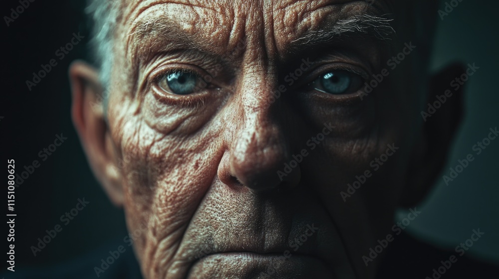 Old Man's Face Close Up, Old Man's Face Close Up,