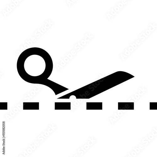 Simple vector icon scissors
