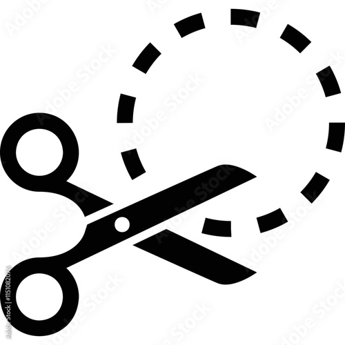 Simple vector icon scissors