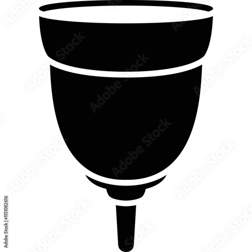 Simple vector icon menstrual cup