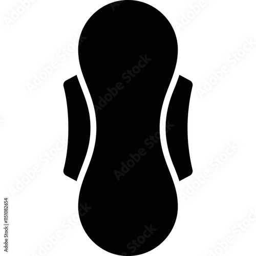 Simple vector icon menstrual pads
