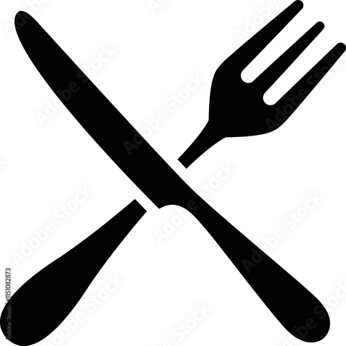Simple vector icon cutlery
