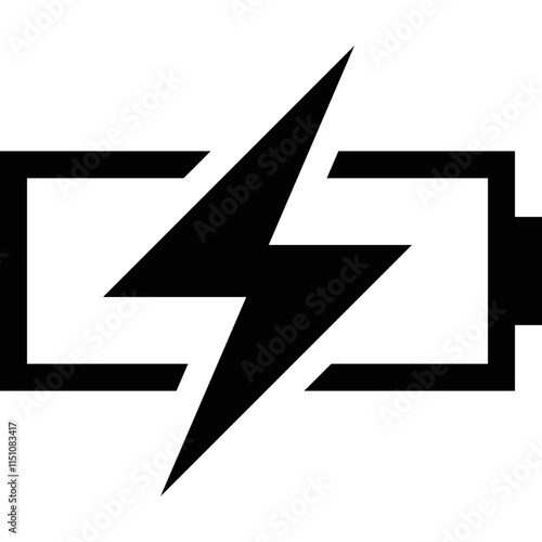 battery simple vector icon