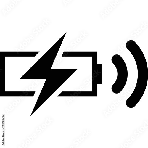 Simple vector icon wireless charger