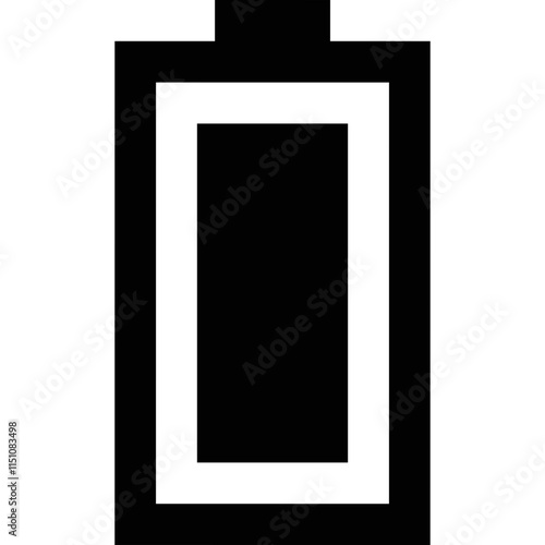 battery simple vector icon