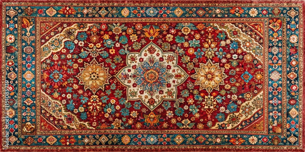Border Embroidery Card Carpet Geometric AI Photo Border Embroidery Card Carpet Geometric AI Photo